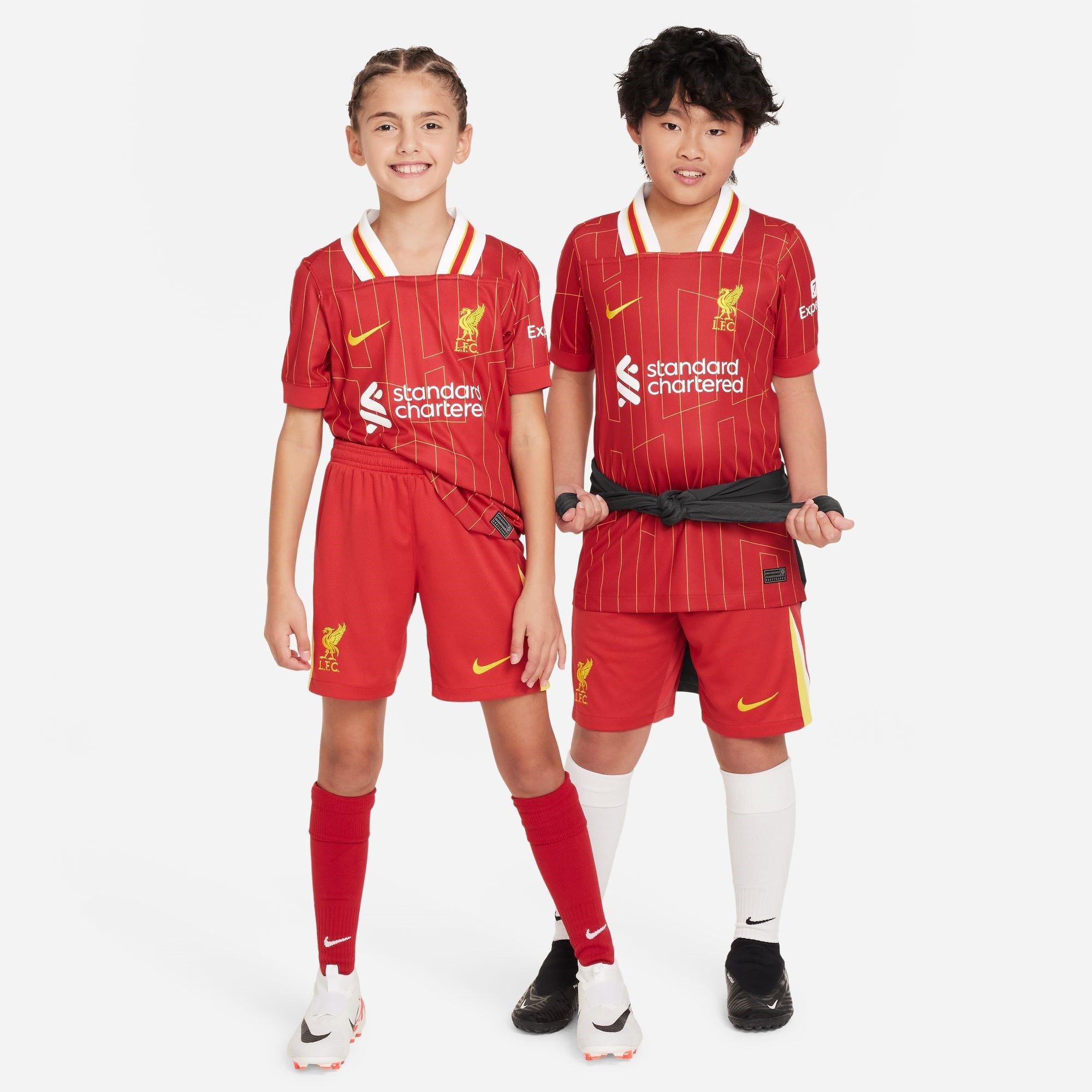 Nike Liverpool Home Shorts 2024 2025 Juniors