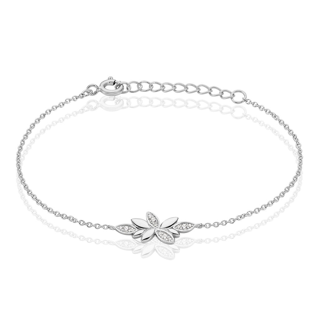 Bracelet Cesarine Argent Blanc Oxyde De Zirconium