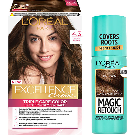 Hårfarvespray Brown