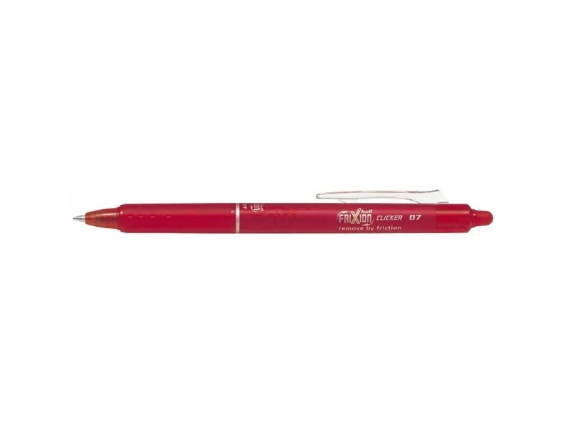 Pilot FriXion Clicker rød medium 0,7 mm - (12 stk.)