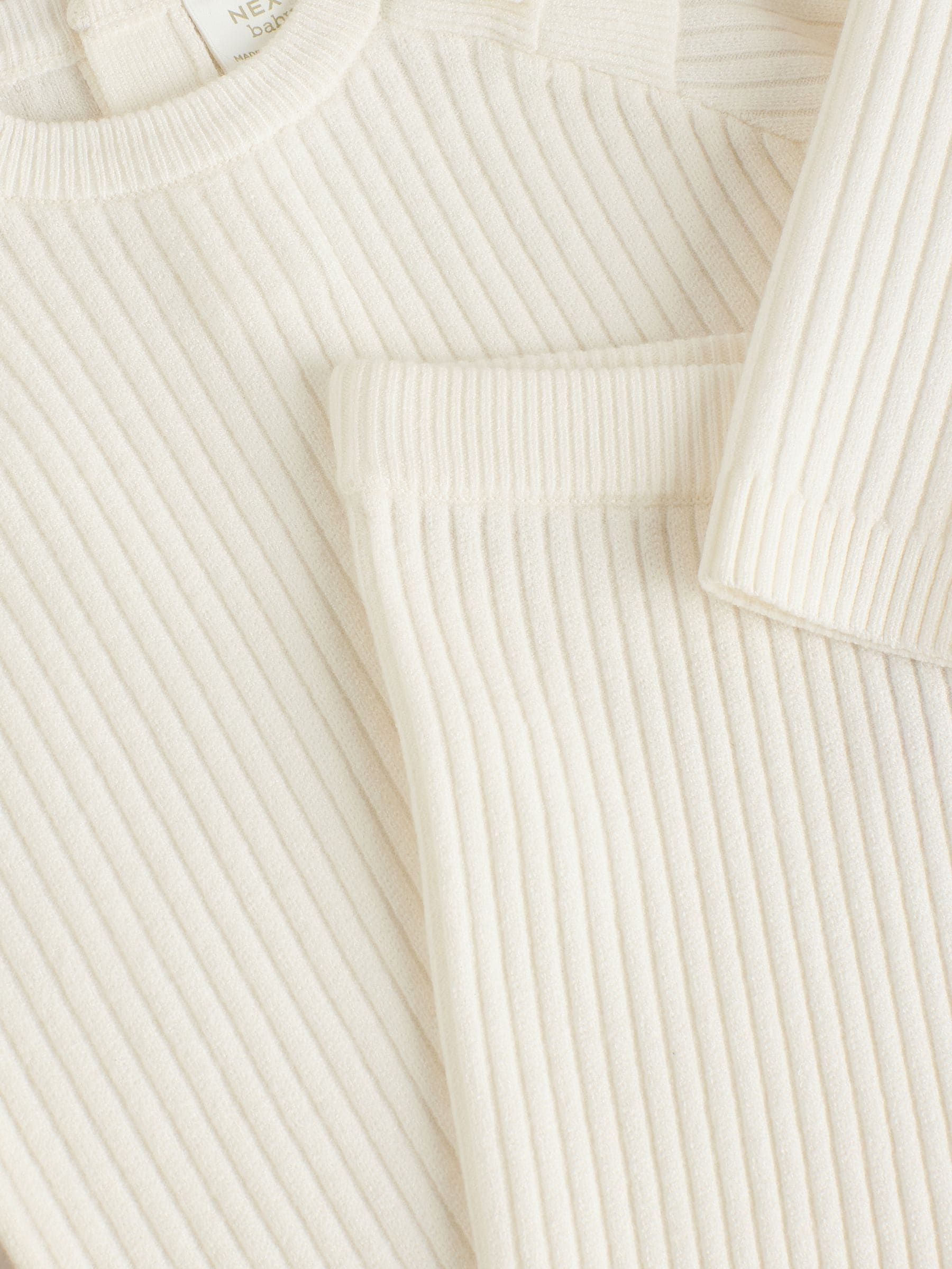 Crème - Gebreide babytrui en leggings set 2 -delig (0mnd -3jr)
