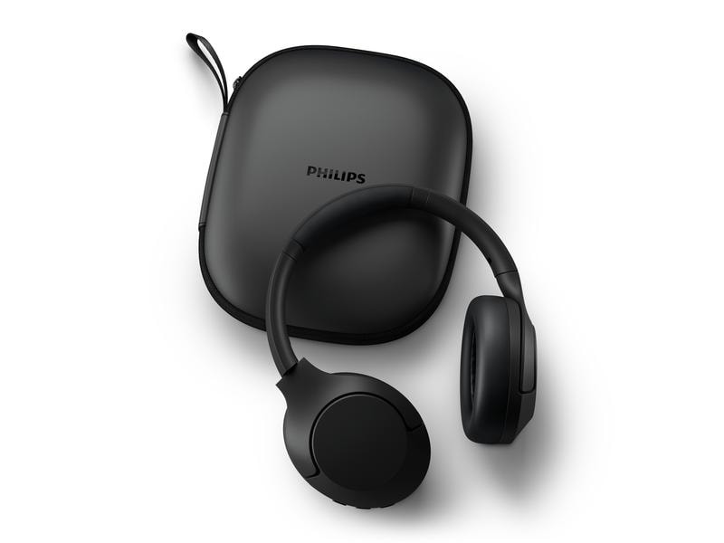 Philips Wireless Over-Ear-Kopfhörer TAH8506BK Schwarz Schlanker Kopfhörer mit grossartigem Sound