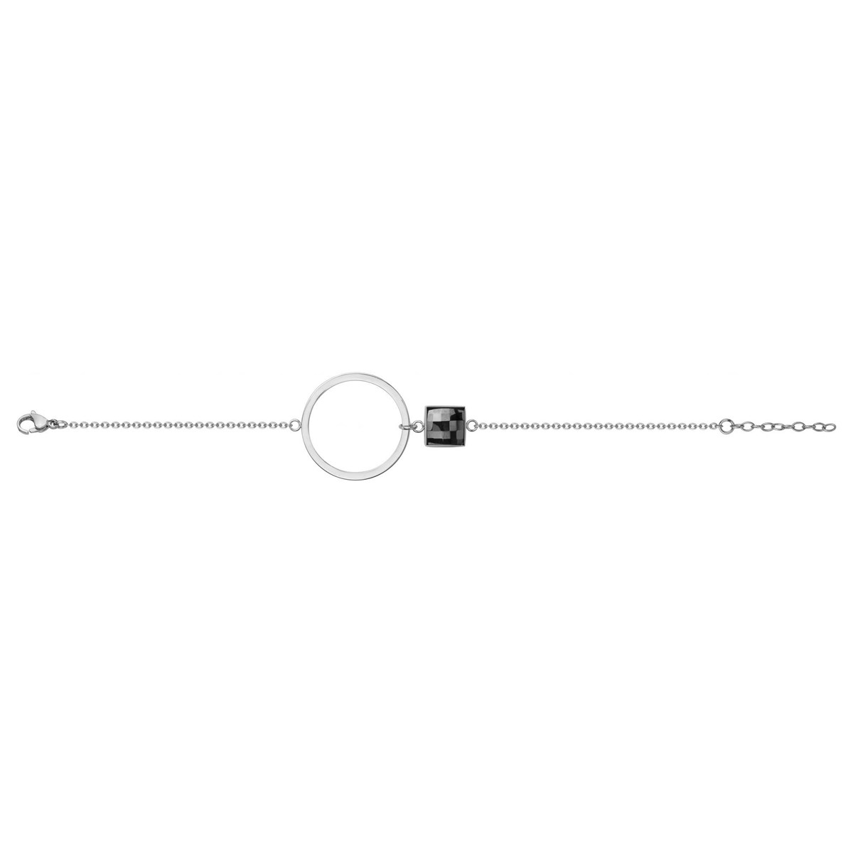 Bracelet souple mono-motif en Acier