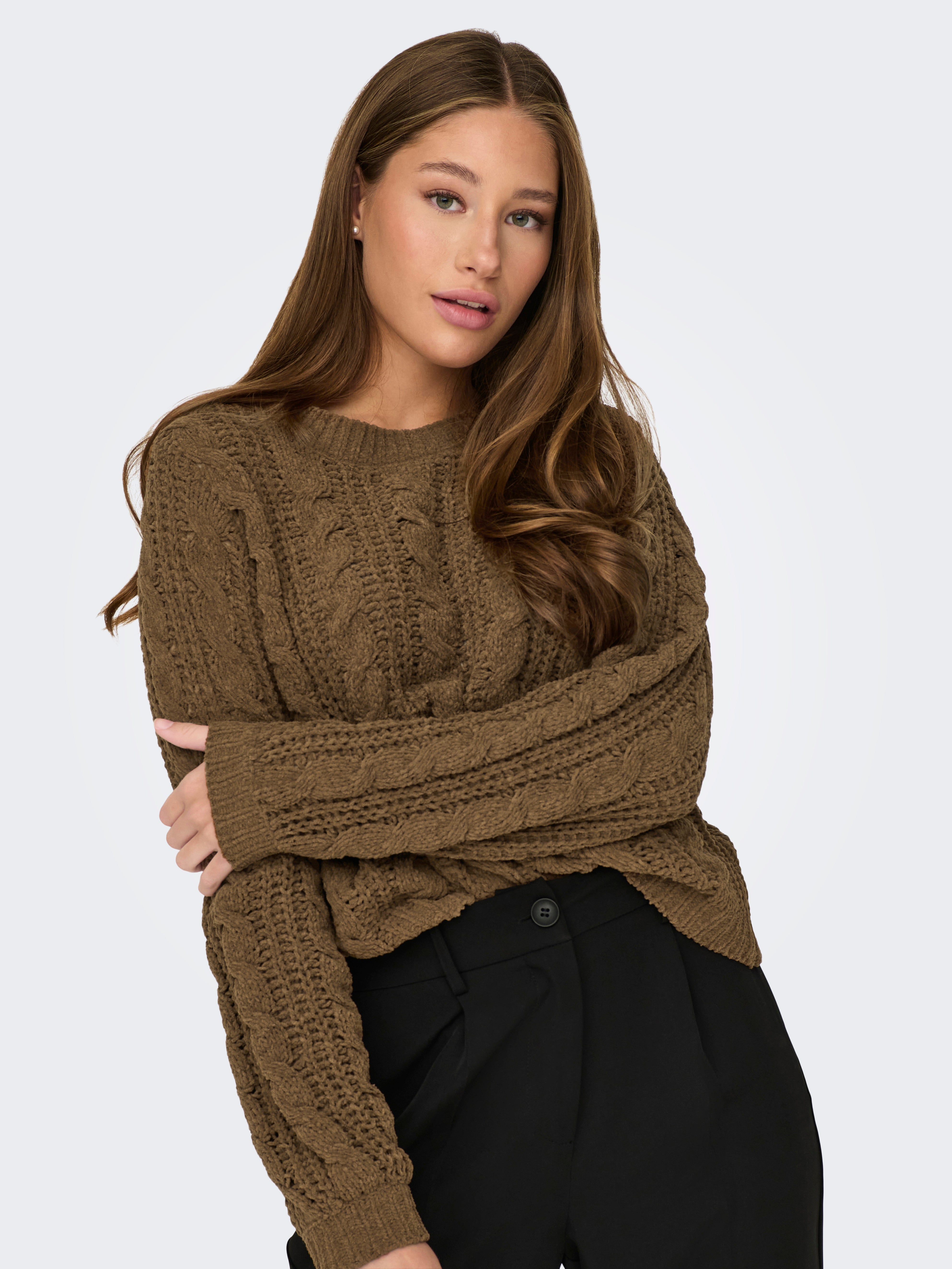 JDYJOSIA Strickpullover Fondue Fudge