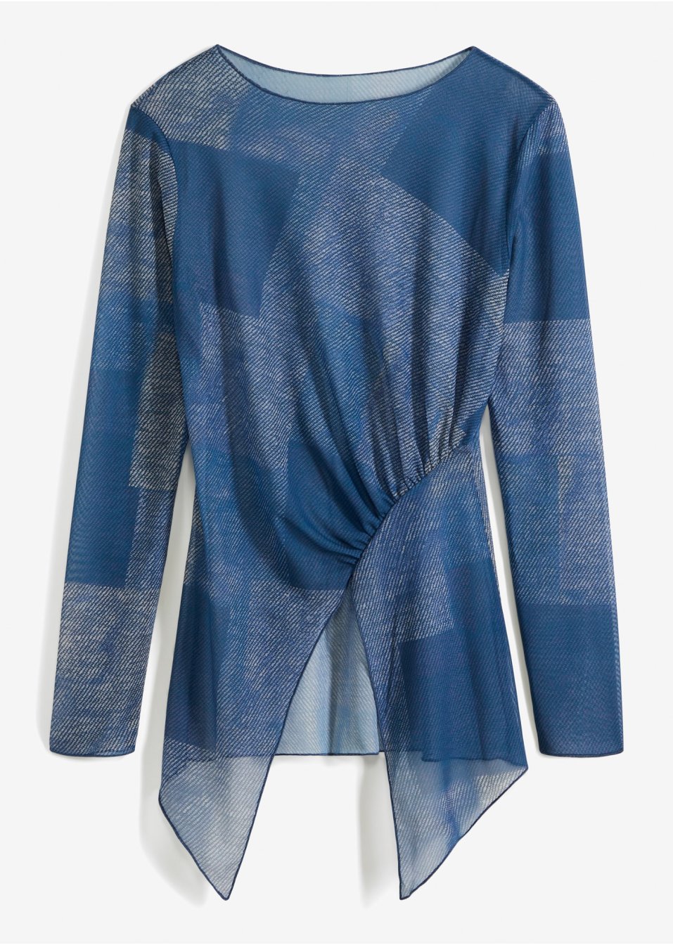 T-shirt en mesh asymétrique