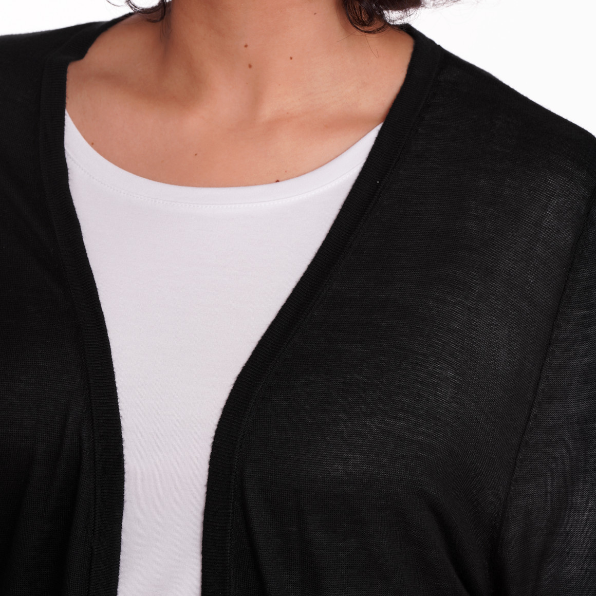 Gina Benotti Damen Strickjacke aus Viskose schwarz