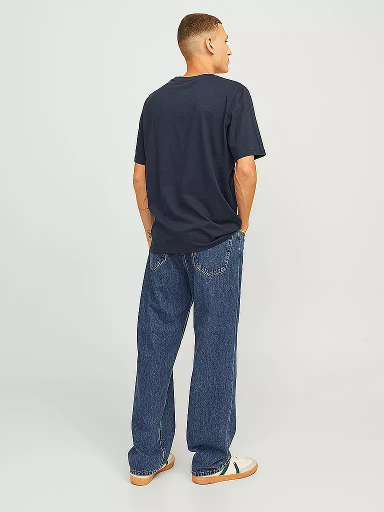JACK & JONES T-Shirt JJXMAS dunkelblau
