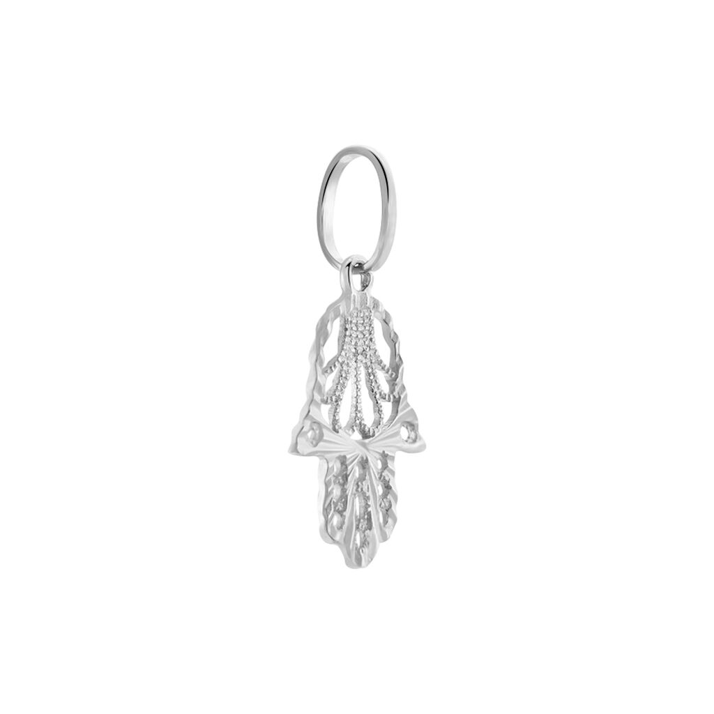 Pendentif Fatima Or Blanc