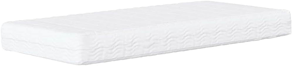 Boxspringbett mit Matratze, Einzelbett 100 x 200 cm mit Matratze, Polsterbett, Sofabett, Tagesbett, Universelle Bettseite, Bett, Schlafzimmer, Kinderzimmer, Blau