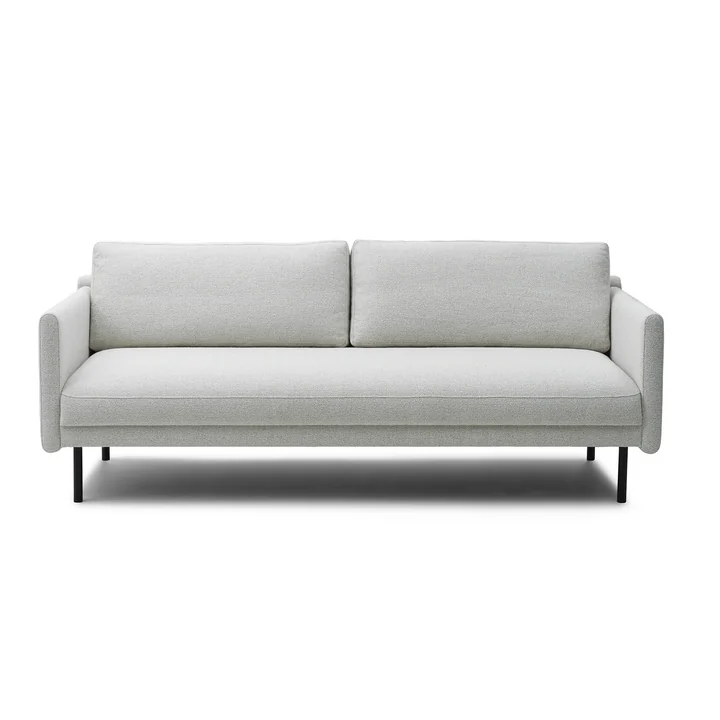 Normann Copenhagen - Rar 2-Sitzer Sofa, schwarz / Re-Born dark grey