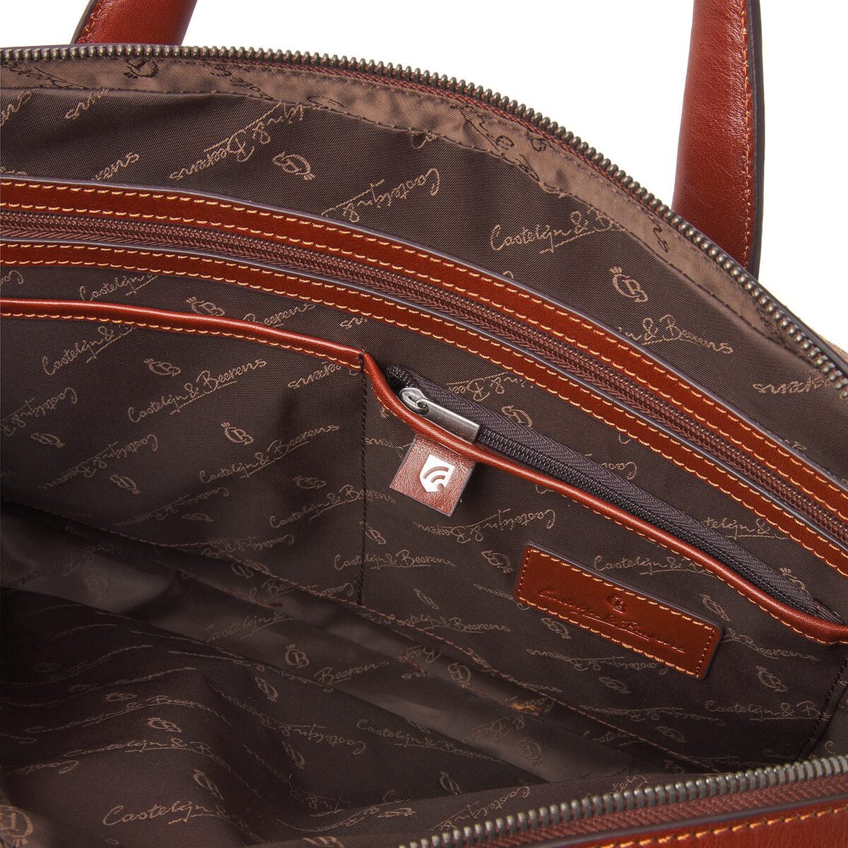 Castelijn & Beerens Gaucho Paul Laptoptas 15,6 inch RFID Cognac