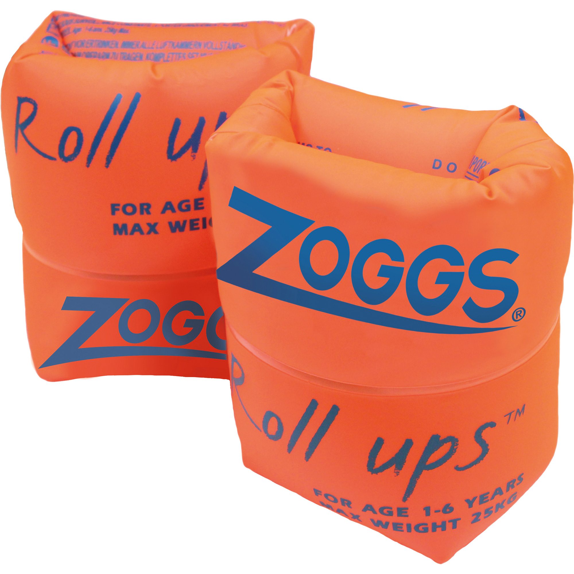 Zoggs Roll Ups Schwimmflügel orange