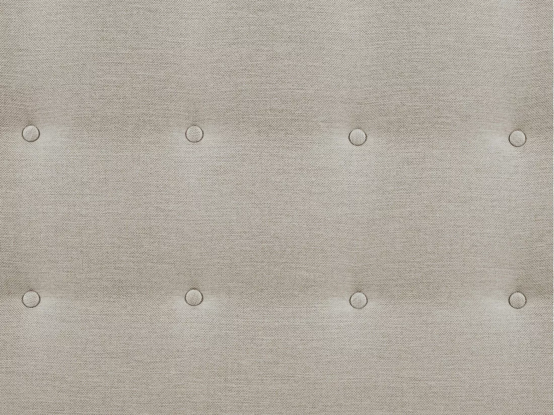 Tête de lit capitonnée FRANCESCO - 140 cm - Tissu - Beige