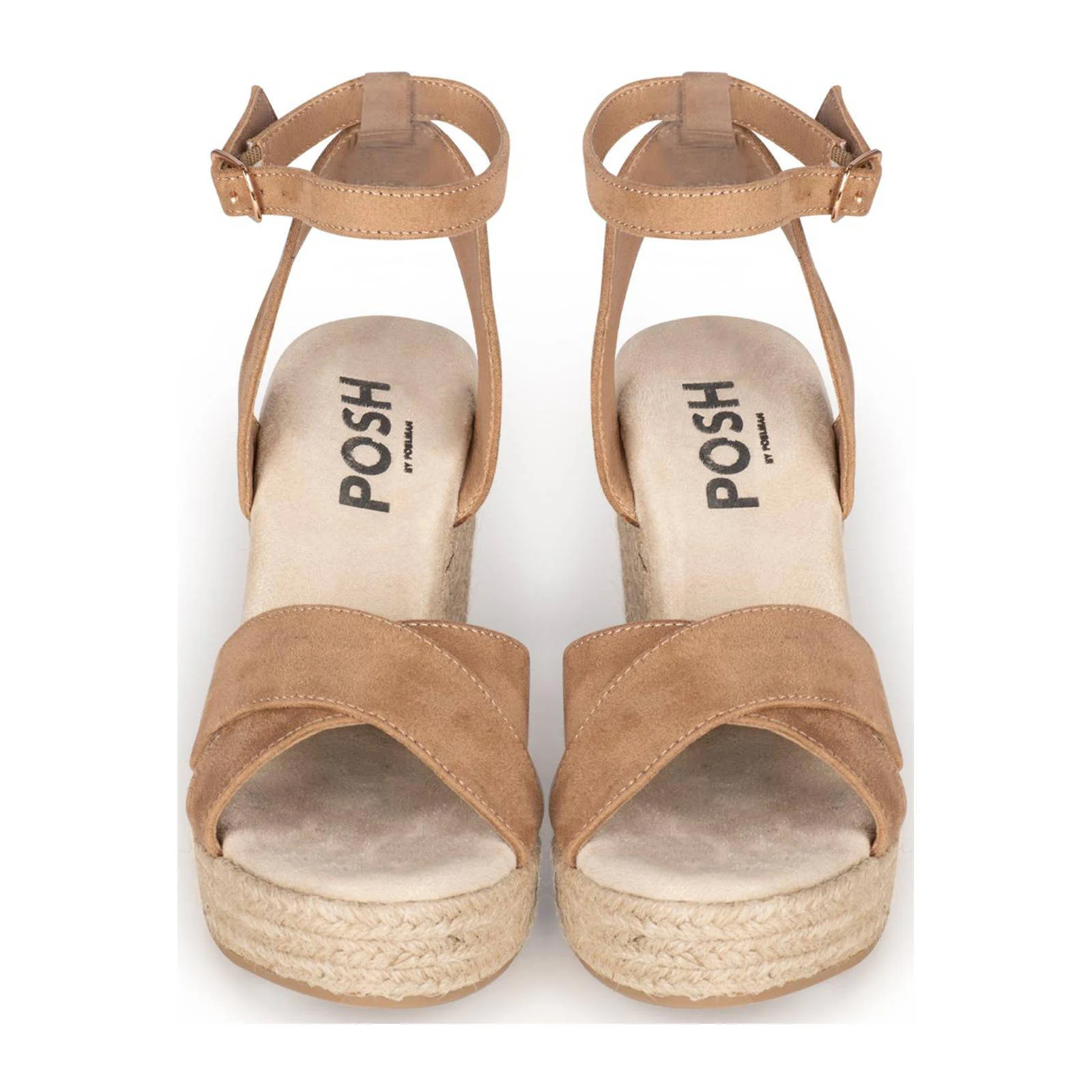 POSH by Poelman Nola  espadrilles bruin