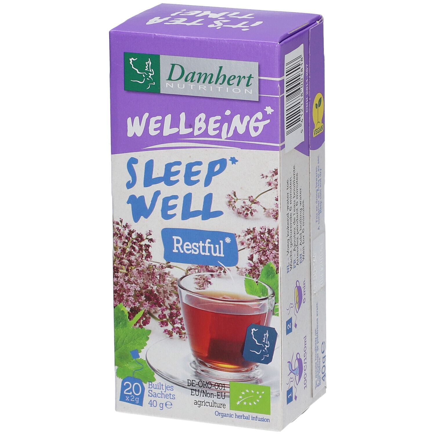 Damhert WELLBEING Gute Nacht Schlaf Tee