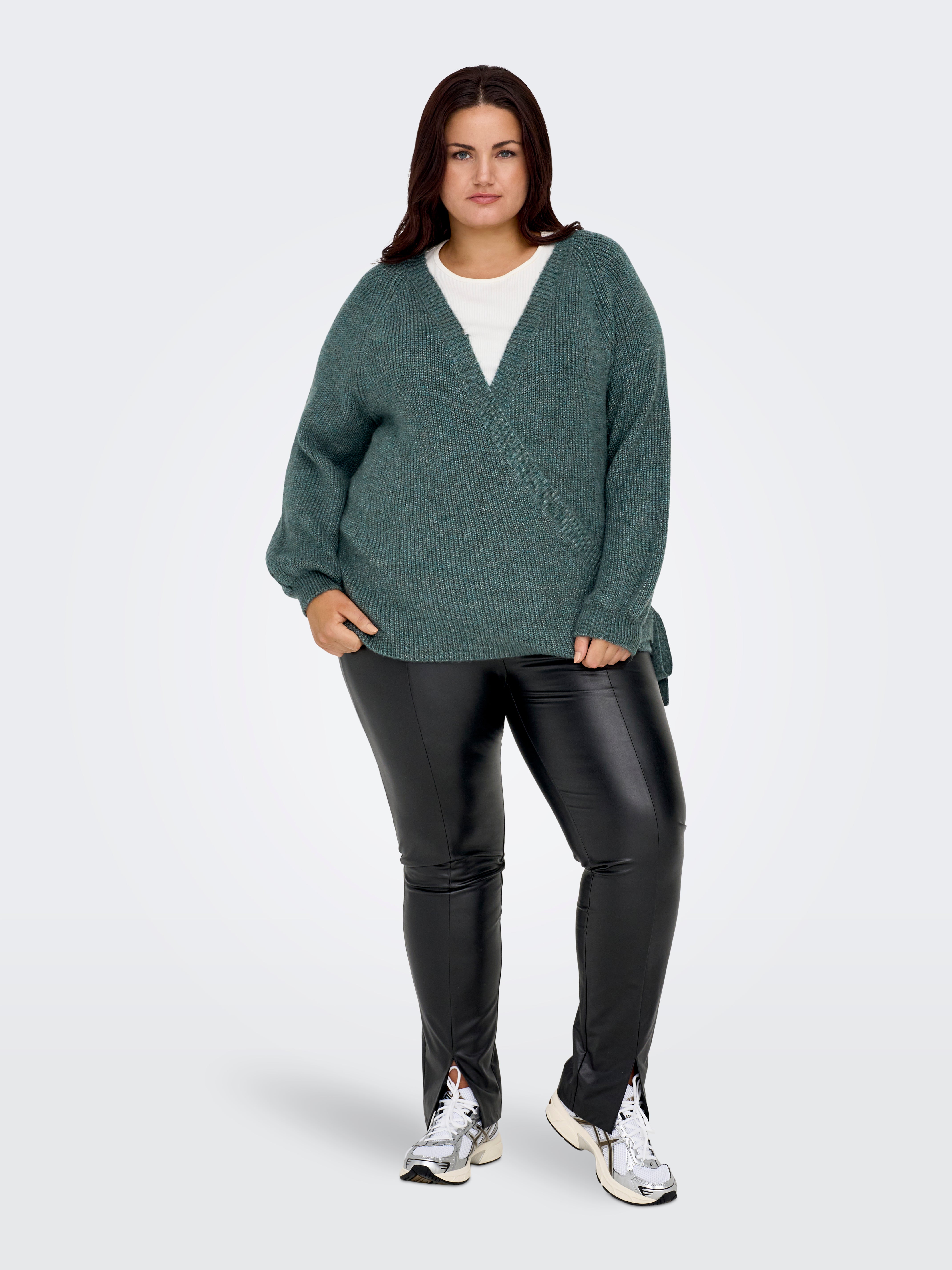 CARJADEI Strickjacke Balsam Green
