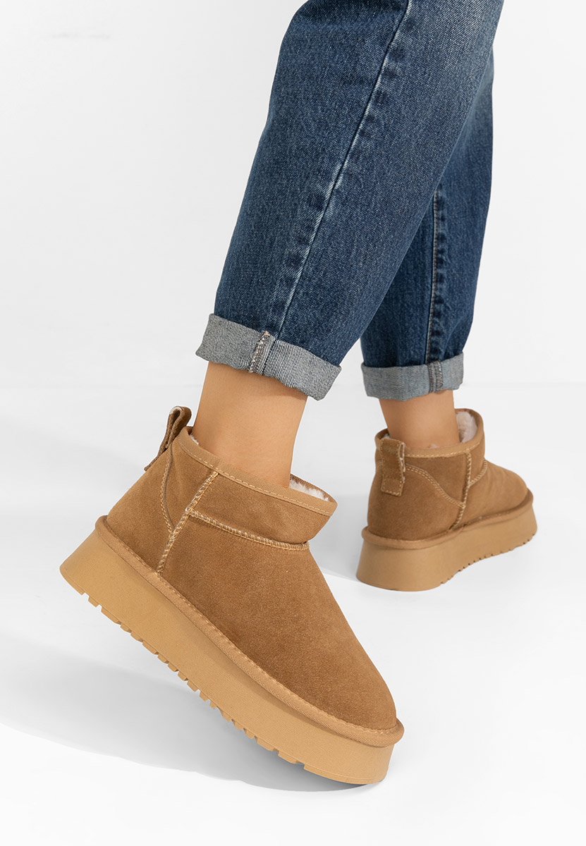 Bottes de neige femme chameau Cu platforma Cortney