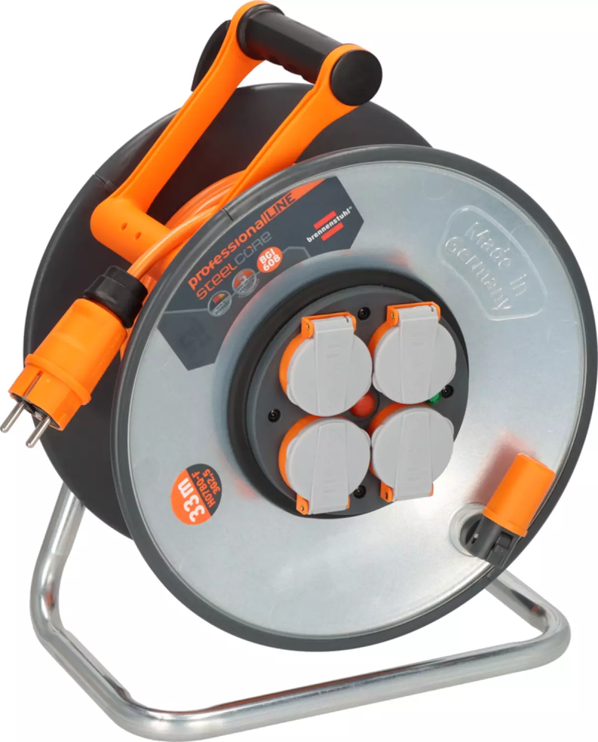 ProfessionalLINE 9192330200 SteelCore Kabelhaspel - IP44 - H07BQ-F3G2,5 - 33m