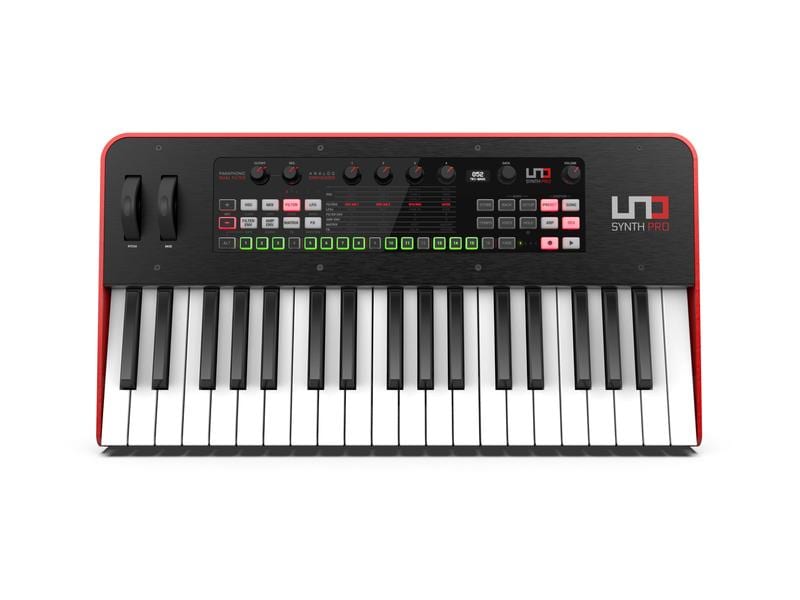 IK Multimedia Synthesizer UNO Synth Pro Klaviatur- kompaktes Metallgehäuse