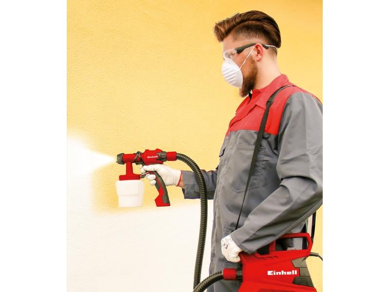 Einhell Farbsprühsystem TC-SY 700 S Halbstationäre Farbsprühpistole mit 1000 ml Behälter