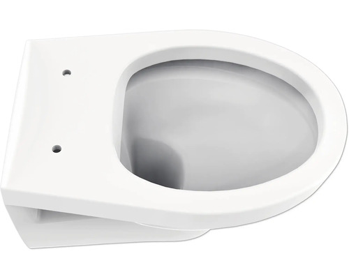 form&style Obira wandclosetset, diepspoel, open rand, glanzend wit met toiletzitting