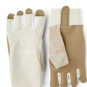 Hestra Sprint Short 5-Finger Fahrradhandschuhe Kurz Almond White / Almond White Damen