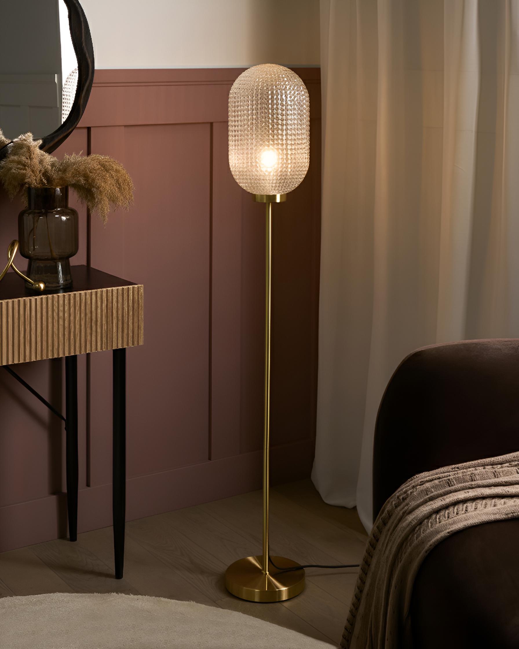 Staande lamp PORTERO Metaal Goud