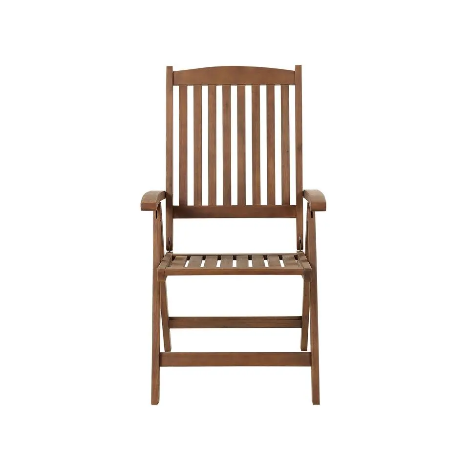 AMANTEA - Tuinset voor 6 - Donkere houtkleur/Grijs - Acaciahout