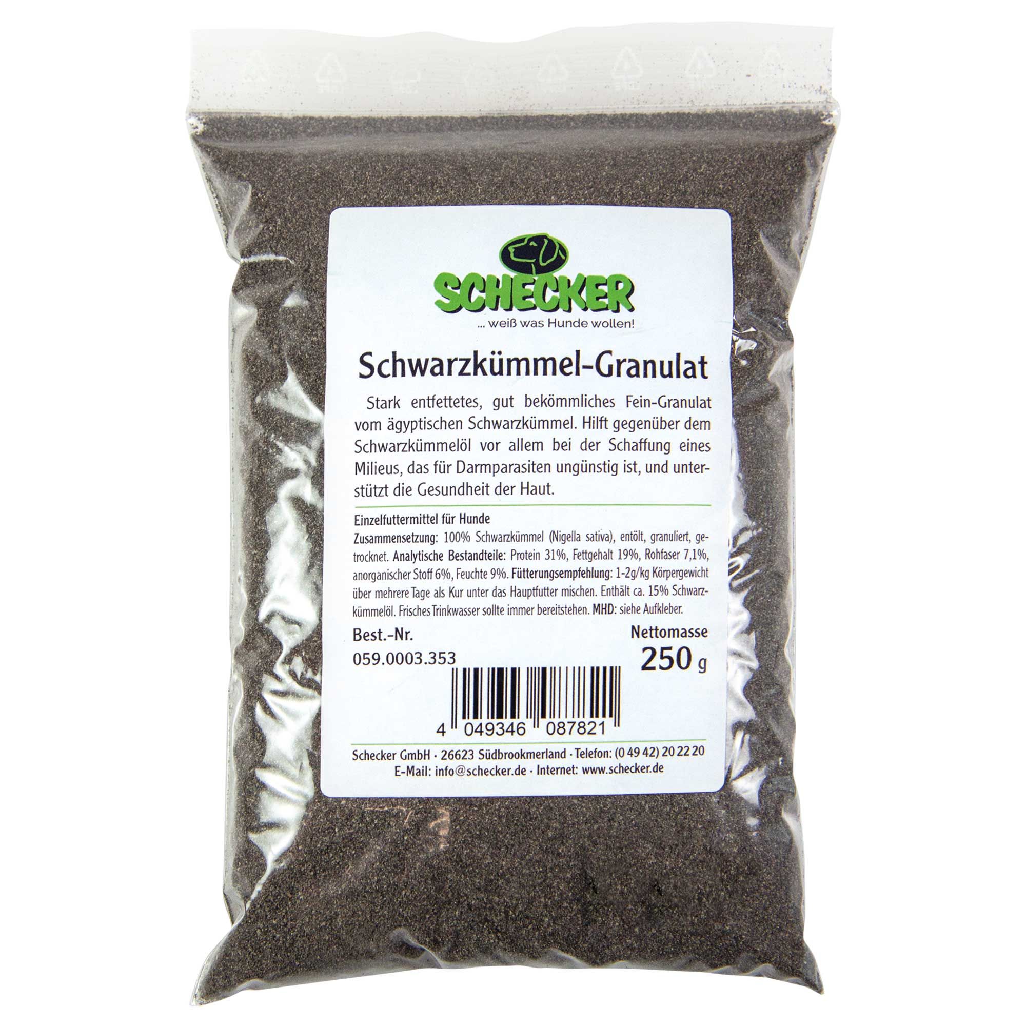Schecker Hundefutter - Schwarzkümmel Granulat