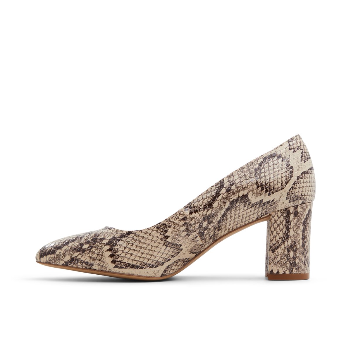 LUCA FERRI-Banak-Talons hauts/Escarpins - Talon Bloc - Naturel