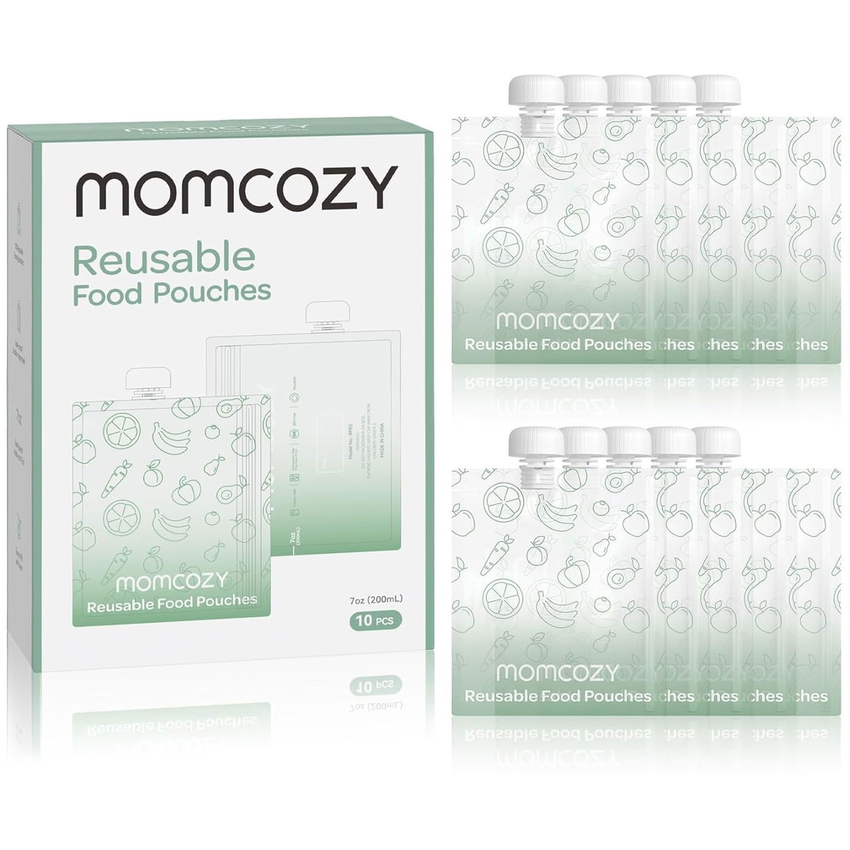 MomcozyMomcozy   Wiederverwendbare Baby-Nahrungsbeutel