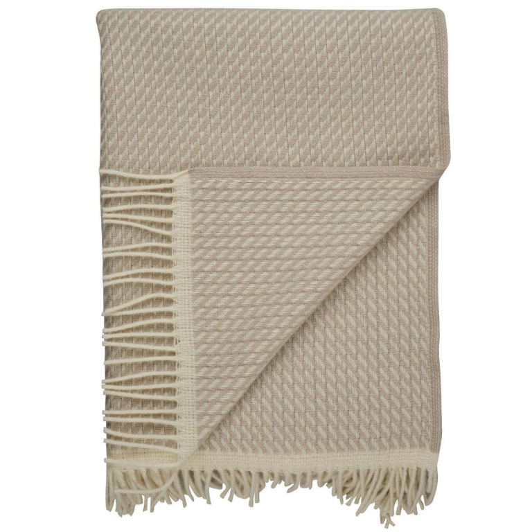 Røros Tweed Mello plaid 150x210 Warm Grey
