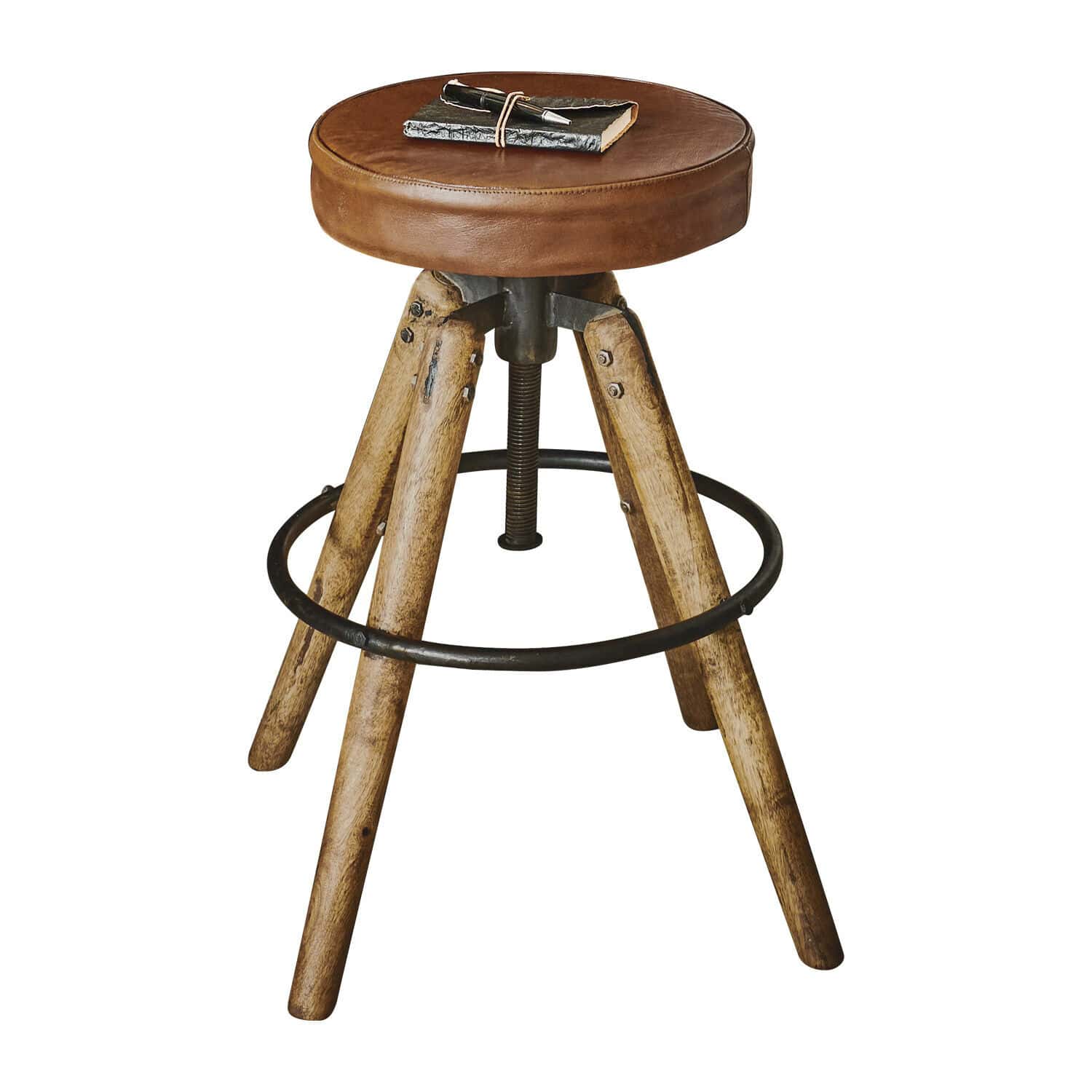 Hocker Twist braun