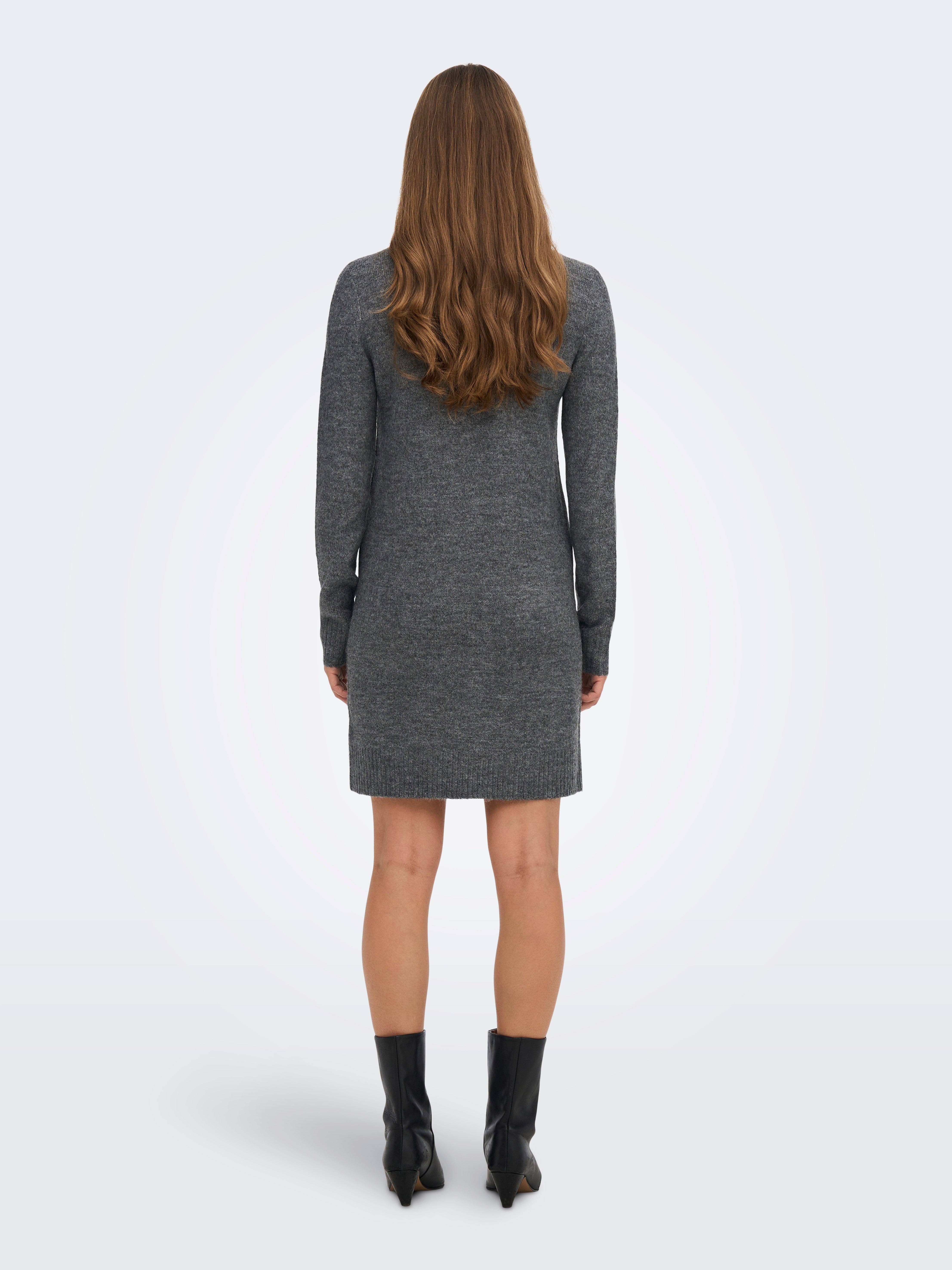 JDYELANORA Kurzes Kleid Dark Grey Melange