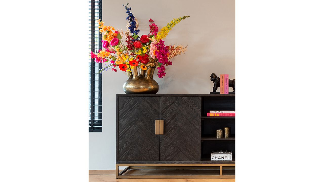 Dressoir 210693 Blackbone Brass B225 x D45 x H91 cm