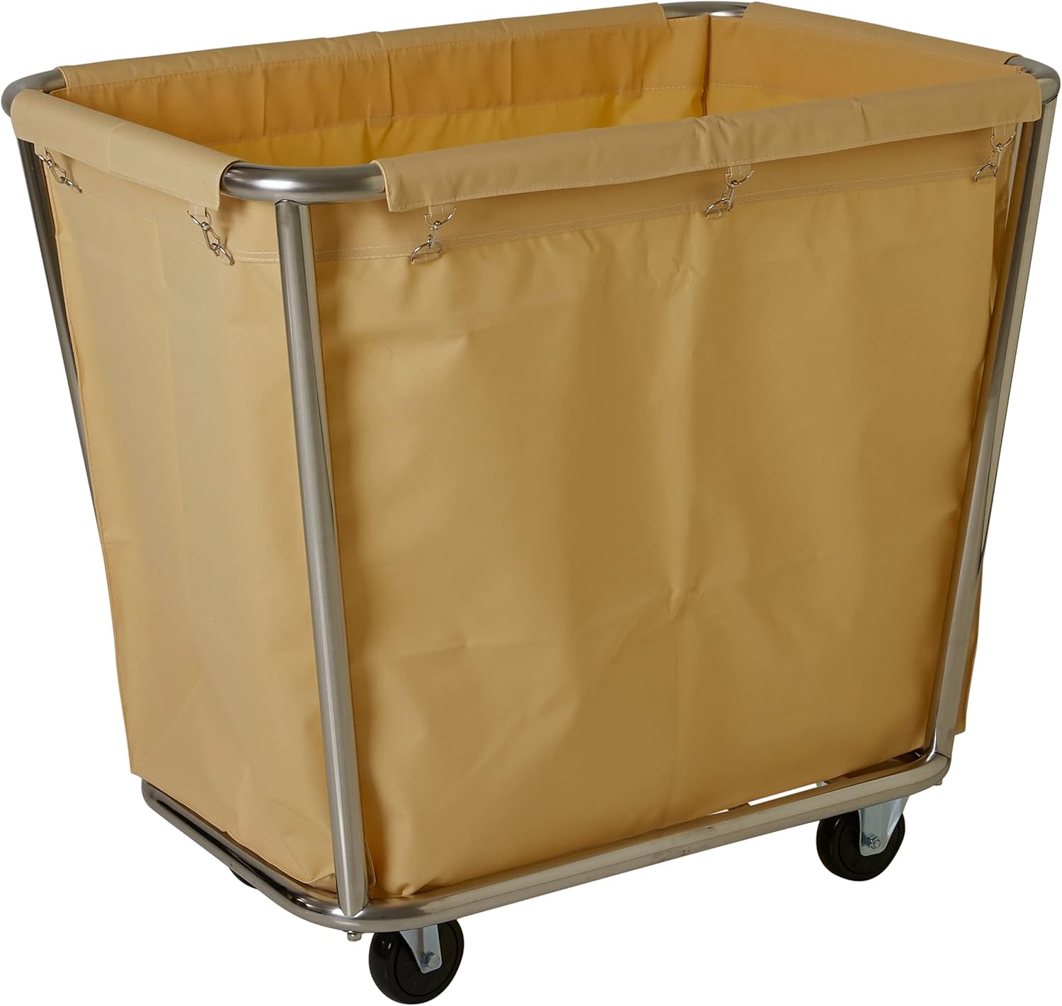 Saro Wäschewagen – 900×650×850 mm – Edelstahlrahmen – Abnehmbarer Baumwollsack – Für ca. 25 kg Wäsche - Modell AF 264