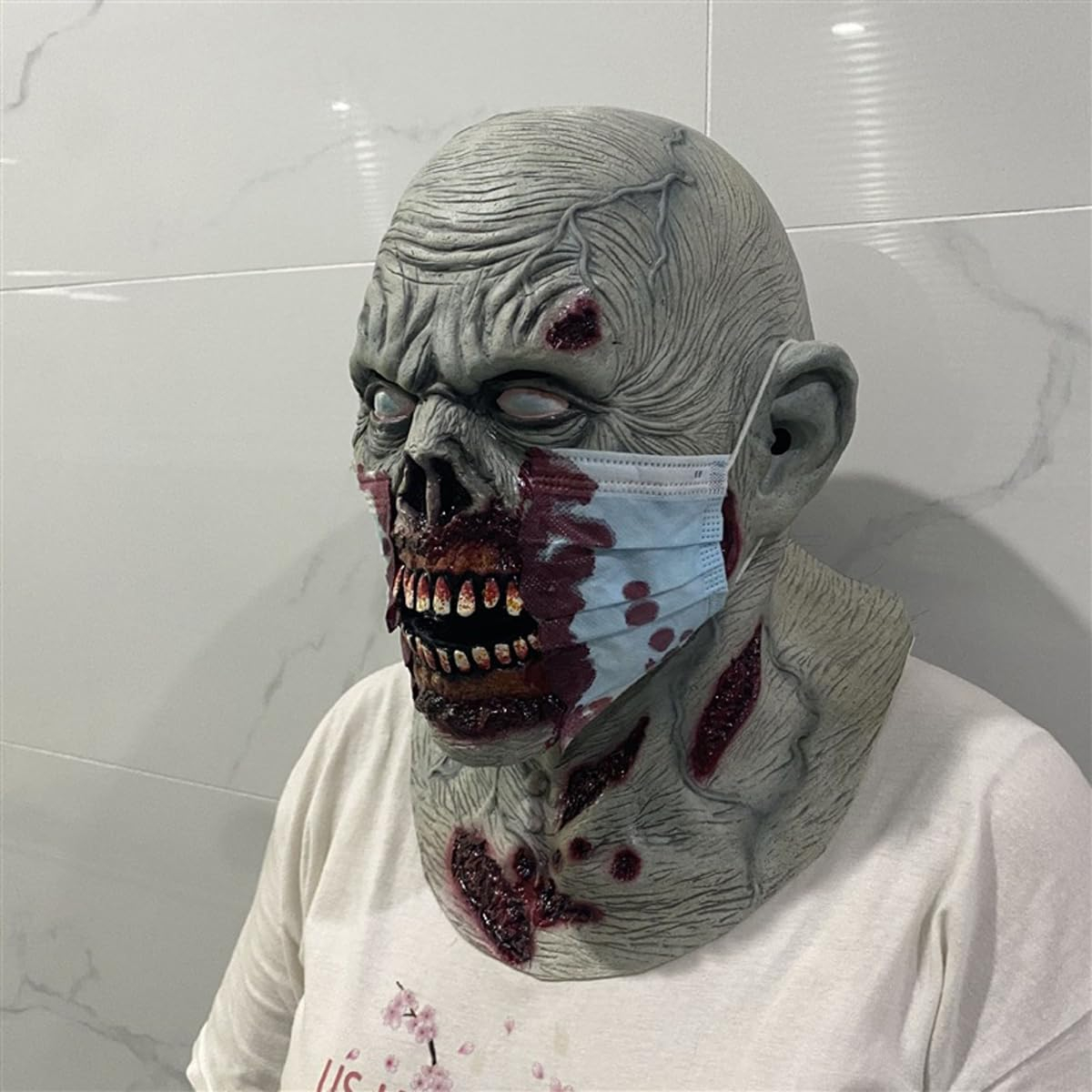 Latex Grusel Maske Halloween Gesichtsmaske Kostüm Zubehör Motto Party Accessoire Fasnachts Foto Requisite - Horror Arzt