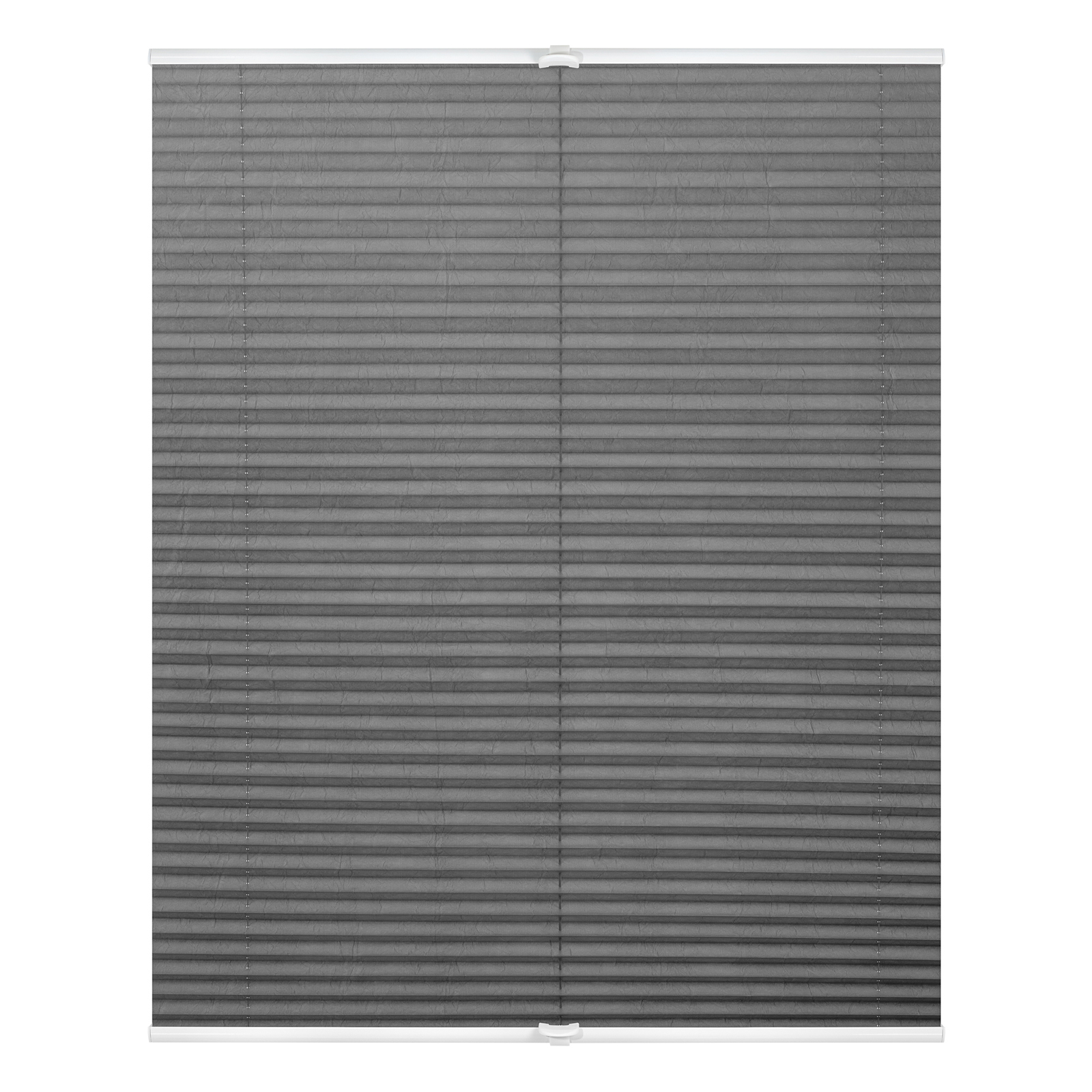 LICHTBLICK Plissee - hellgrau - Crushed Optik - 45x130 cm