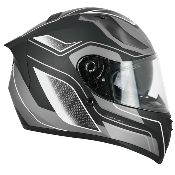 S-Line - Casque VENGE S441 DECO Noir / Gris / Blanc