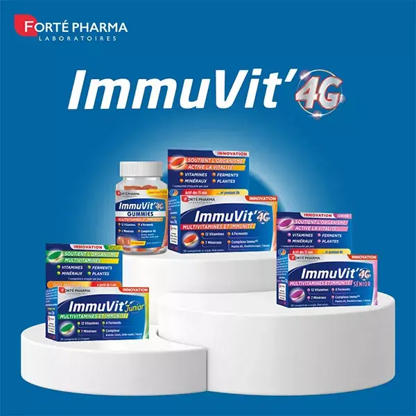 Forté Pharma ImmuVit'4G Energy Multivitamin Immunity Gummies - 30 gomas