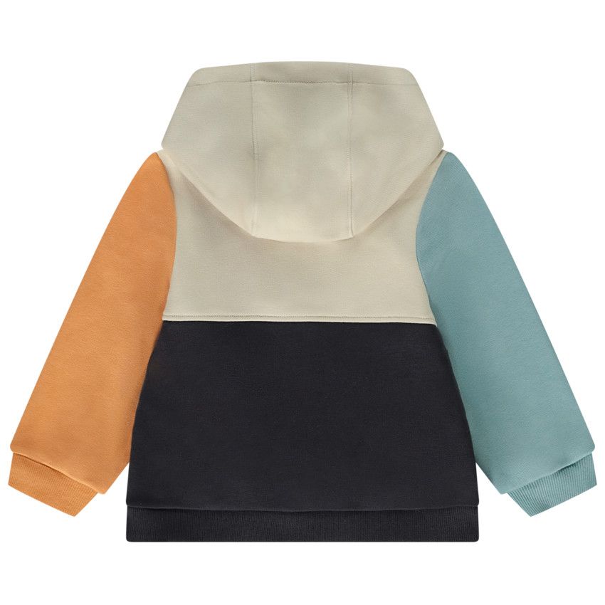 Gilet molleton effet color block pour bébé garçon - Gris foncé