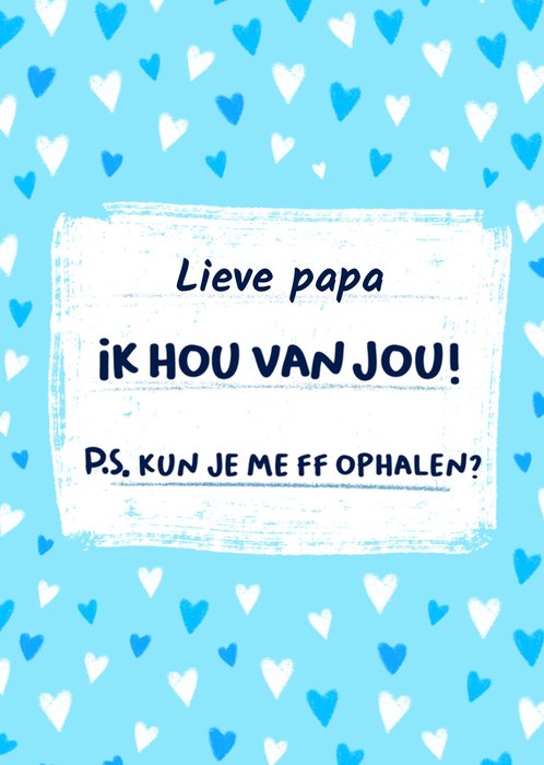 Liefs Jansje | Vaderdagkaart | Wat eten we vandaag