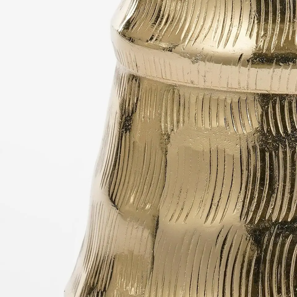 Mica Decorations Decoratie Kerstboom - H43 x Ø13 cm - Aluminium - Goud