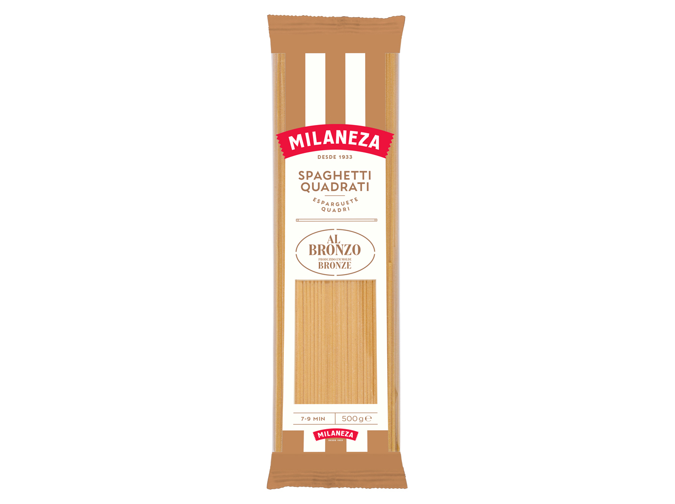MASSA MILANEZA SPAGHETTI MOLDE BRONZE 500G