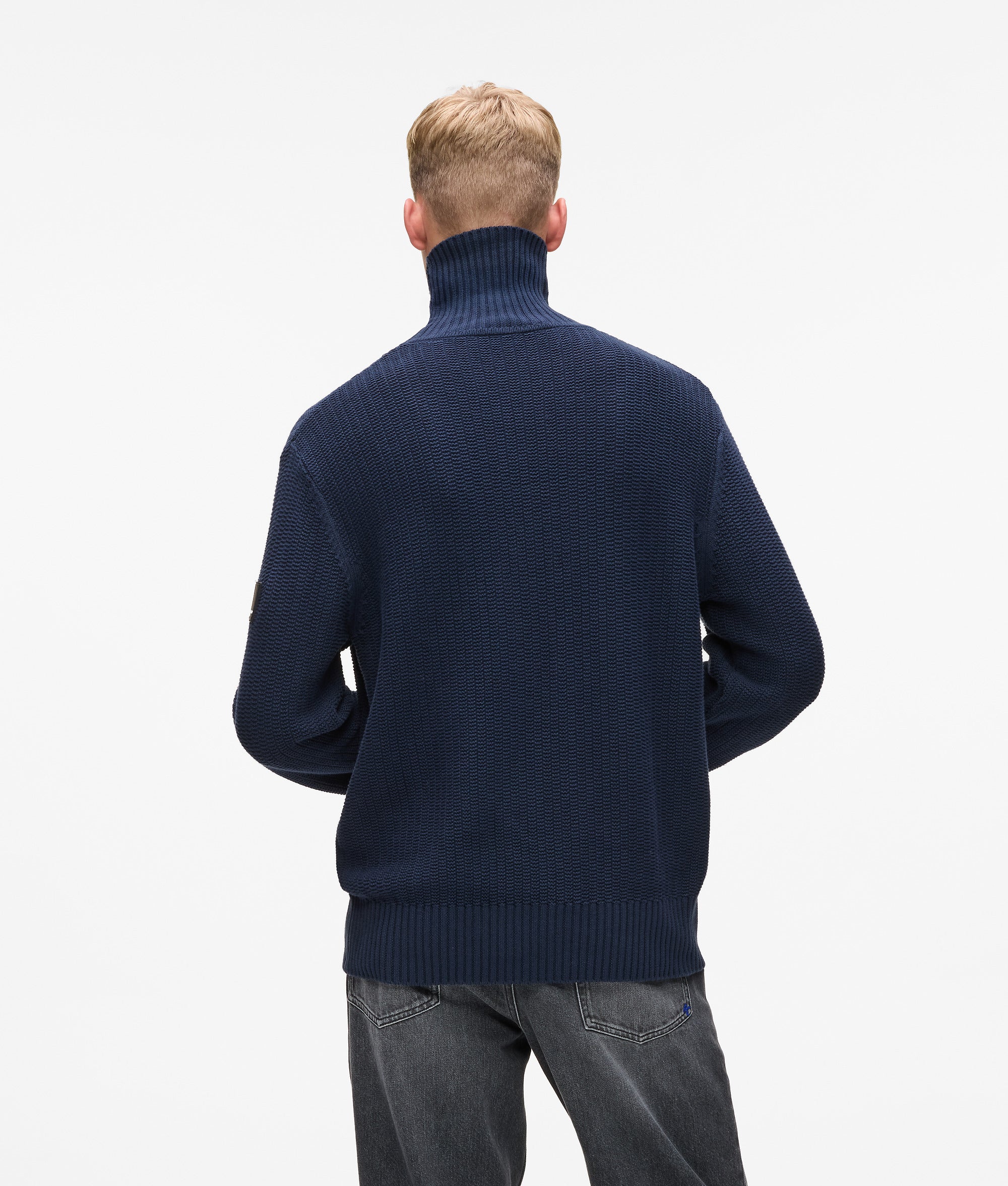 Relaxte sweater met rolkraag