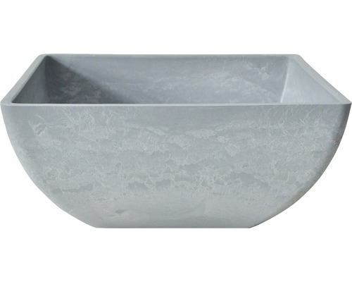 Lafiora kunststenen plantenbak, 40 x 40 x 18 cm, grijs