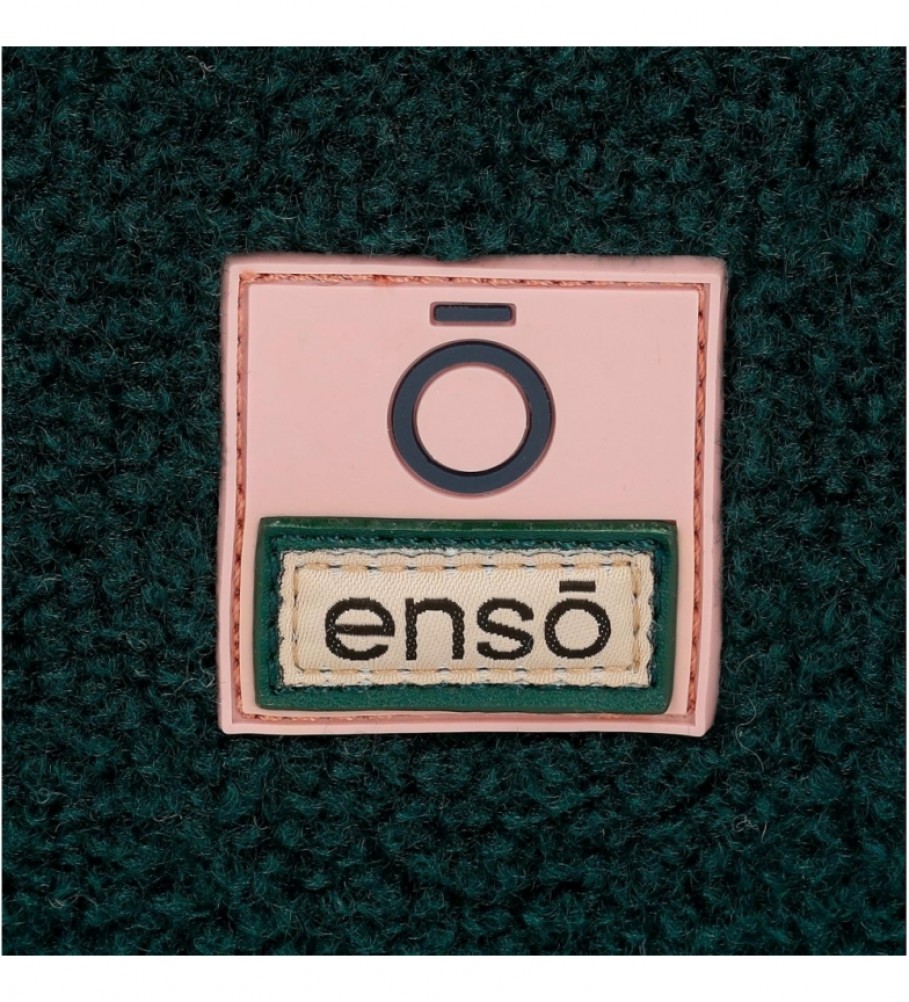 Bolsa de cintura Enso Shine Stars, rosa e verde - 17x12x6cm -