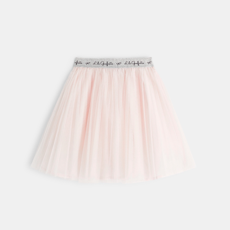 Jupon tulle Lili Gaufrette rose fille