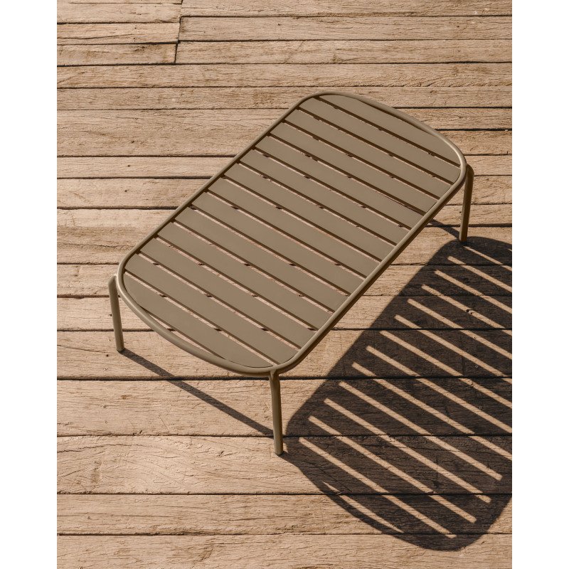 Table basse d'extérieur Joncols - structure aluminium