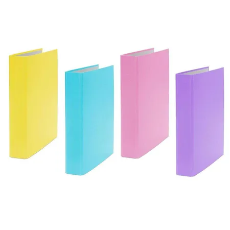 Livepac Office Ringbuch DIN A5, 2-Ring, 4 Stück je 1x in gelb, türkis, pink und lila